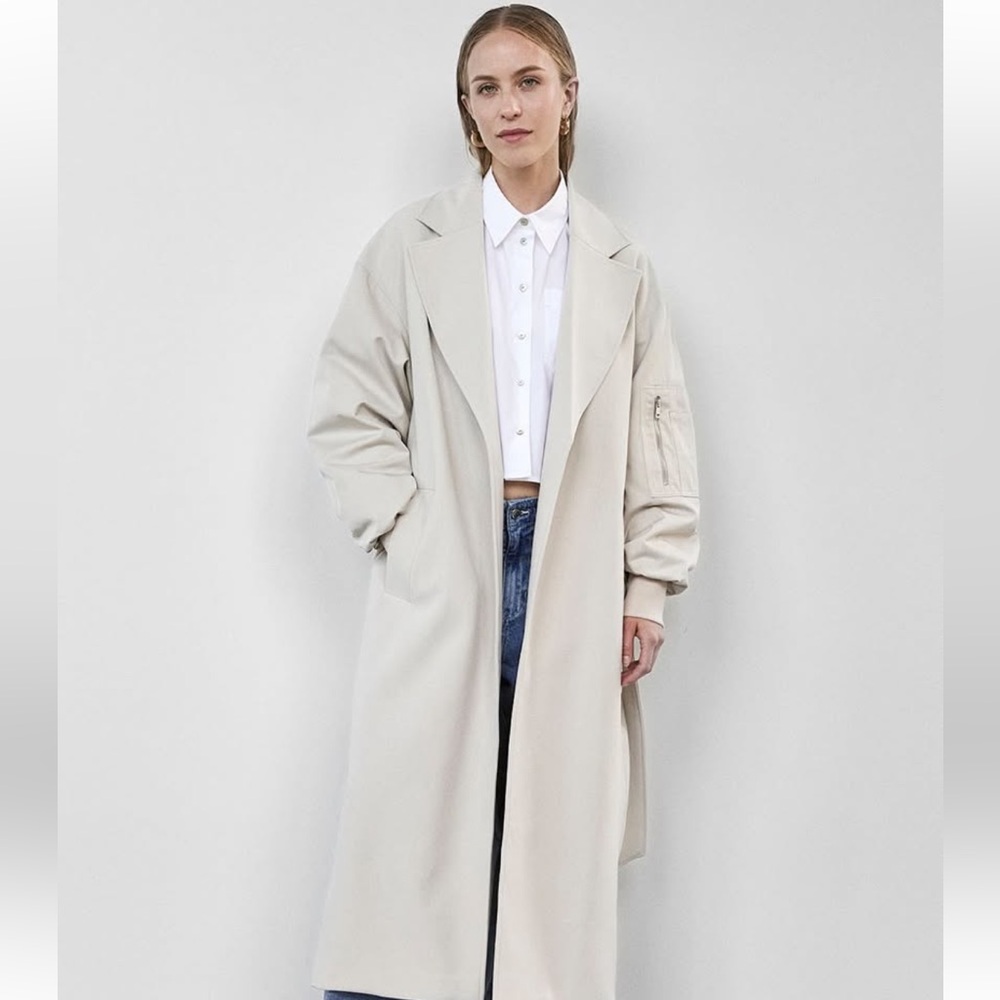 We The Free Cream Trench Coat